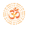 Om In Circle Normal size T-shirt