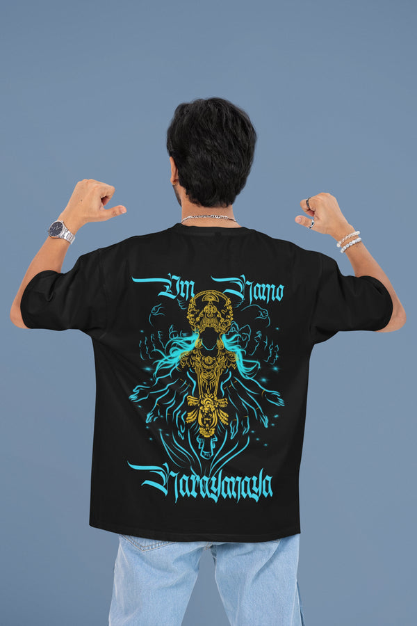 I’m Jano Narayanaya” Oversized T-Shirt – Soft Cotton Spiritual Wear