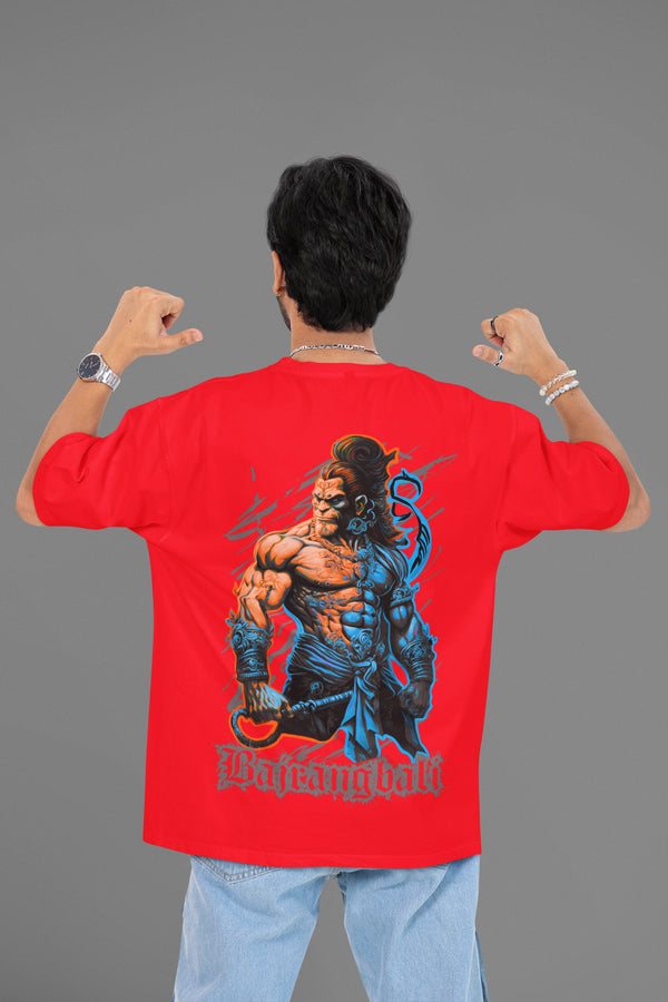 Red BajarngabliOversized T-Shirt