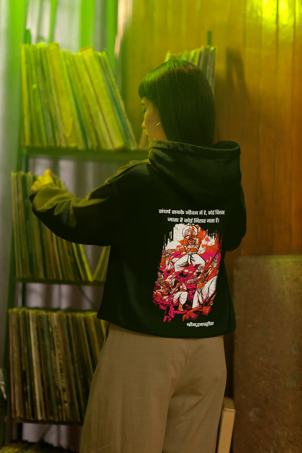 Mahabharat Scene Oversized Heavyweight Hoodie