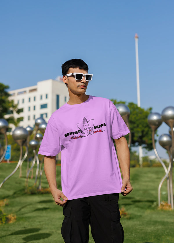 Ganpati Bappa Ultra Soft 220 GSM Premium Cotton Oversized T-shirt