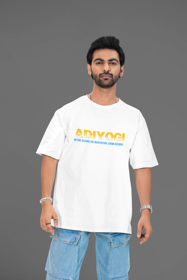 ADIYOGI Soft Cotton Spiritual Wear Oversized T-Shirt