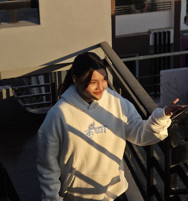 Krishna: The Stillness Within Chaos”Oversized Premium Soft Hoodie