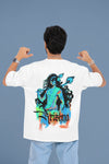 "Krishna Divine Vibe" Oversized T-Shirt – Soft Cotton Spiritual Wear