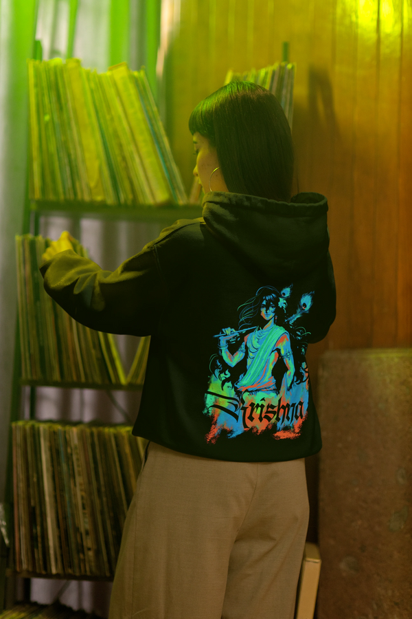Powerful  Krishna ji Oversized Heavyweight Hoodie