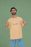 "Krishna Divine Vibe" Oversized T-Shirt – Soft Cotton Spiritual Wear
