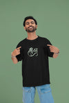 श्री गणेशाय नमः" Soft Cotton Spiritual Wear Oversized T-Shirt – White Edition