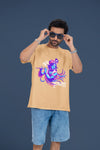 "Shree Krishna" Flute Edition Oversized T-Shirt – Soft Cotton Spiritual Wear