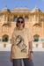 "गणपति मंत्र" Sanskrit Oversized T-Shirt – Soft Cotton, Lord Ganesha Spiritual Design